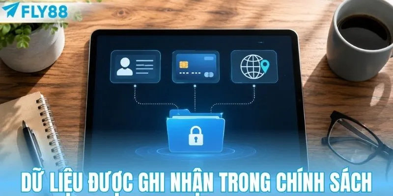 Các dữ liệu được ghi nhận trong chính sách bảo mật