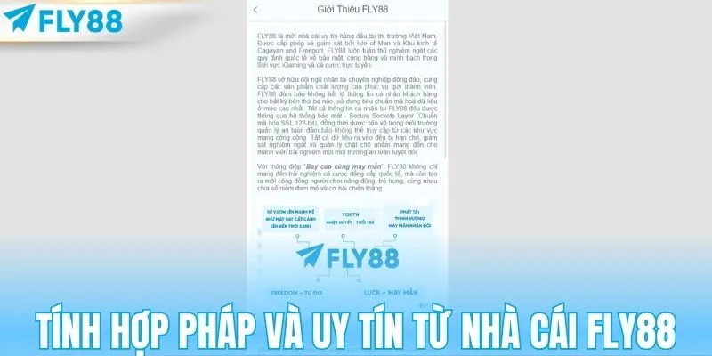 Đánh giá tính hợp pháp và uy tín từ nhà cái FLY88