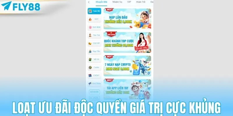 Loạt ưu đãi độc quyền giá trị cực khủng