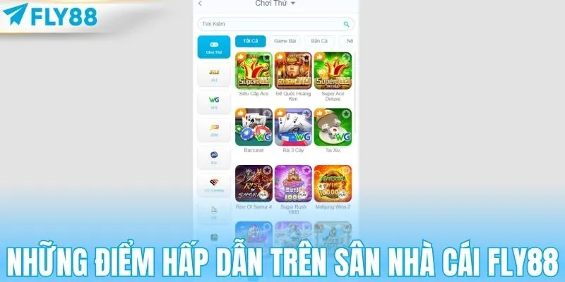 Những điểm hấp dẫn trên sân nhà cái FLY88