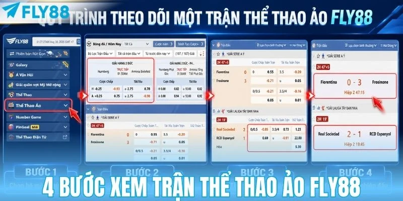 4 bước xem trận thể thao ảo FLY88