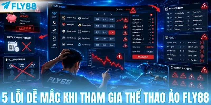 5 lỗi dễ mắc khi tham gia thể thao ảo FLY88